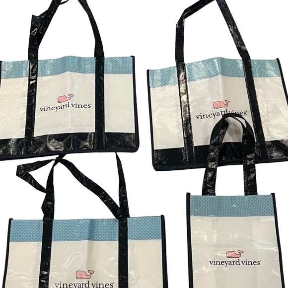 15pc Lot Reusable Shopping Tote Bags Lululemon Lily Pulitzer Vineyard Vines Plus - Picture 4 of 12